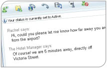 From the customer’s point of view, it is super easy – a Live Chat box on your website will tell them if you are online and available to chat now. 